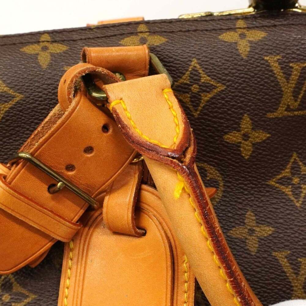 LOUIS VUITTON Authentic Brown Monogram Keepall 60 Boston Bag - Picture 11 of 12